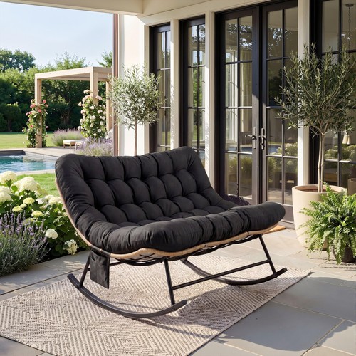 Doppel schaukelsessel rattan - doppel,