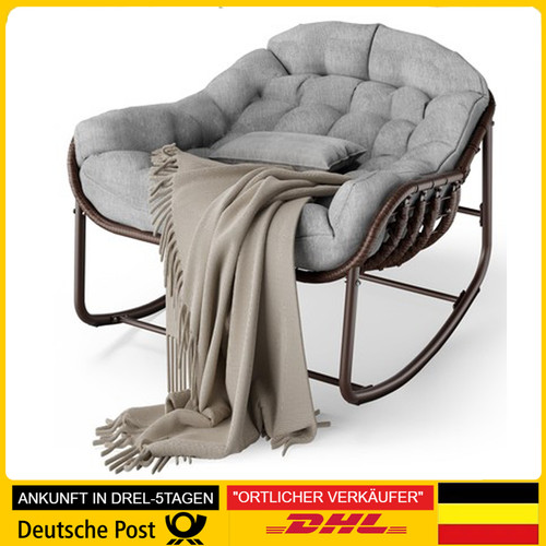 Doppel rattan schaukelstuhl - doppel,