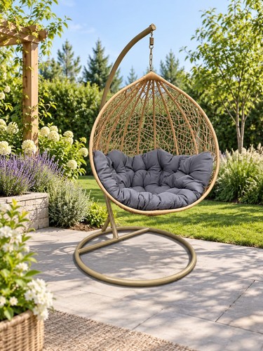 Polyrattan hängesessel - polyrattan,